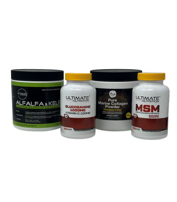 JOINT RELIEF BUNDLE - Marine, Glucosamine, Alfalfa & Kelp, MSM Saving 12%
