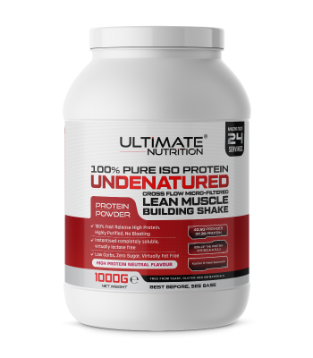 Pure 100% ISOLATE Clear Whey. Protein content 92g/100g. (£3.90/100g)