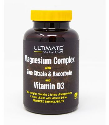Triple Magnesium Complex with Zinc Citrate & Zinc Ascorbate & Vitamin D3 v-caps