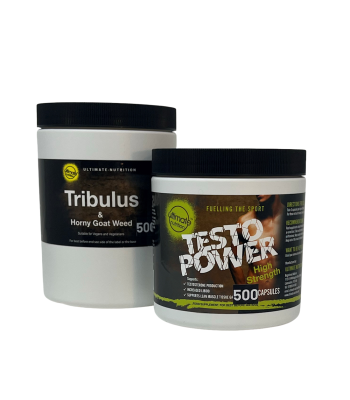 Tribulus Terrestris 500 capsules + Testo-Power 500 capsules (Twin Pack)